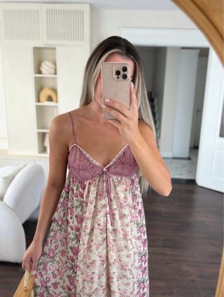 Vestido largo Zara floral