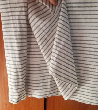 Conjunto Verano Rayas Gris y Blanco