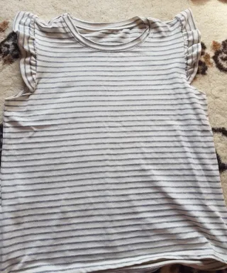 Conjunto Verano Rayas Gris y Blanco