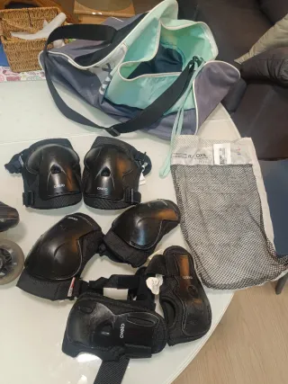 Patines en línea y protecciones