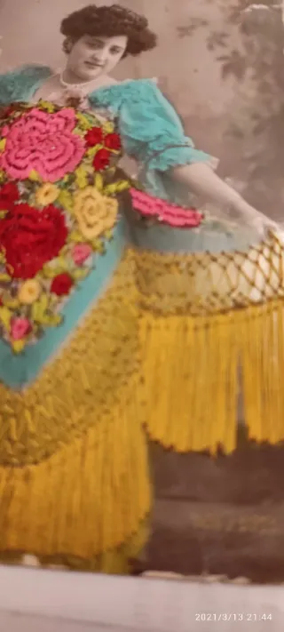 Postal antigua 1910 Srta Sanchez Jimenez