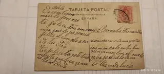 Postal antigua 1910 Srta Sanchez Jimenez