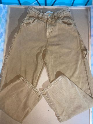 Vaqueros rectos beige