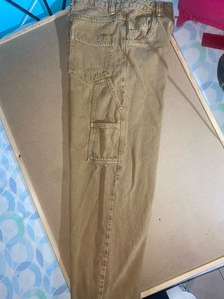 Vaqueros rectos beige