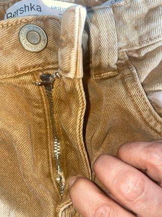 Vaqueros rectos beige