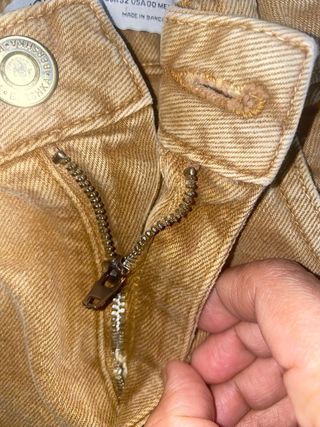 Vaqueros rectos beige