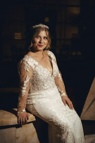 Vestido de Novia y Velo