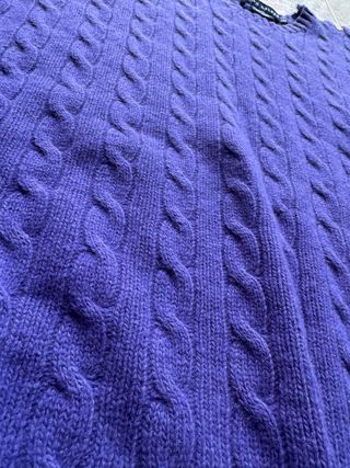 Mantella Ralph Lauren Viola Lana Cashmere S/M