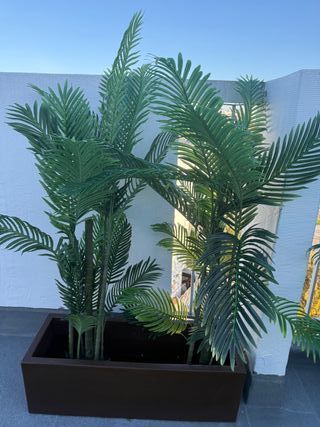 Cachepot com 2 Palmeiras Artificiais