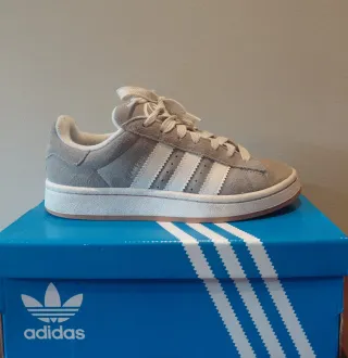 Adidas Campus Gris y Blanco