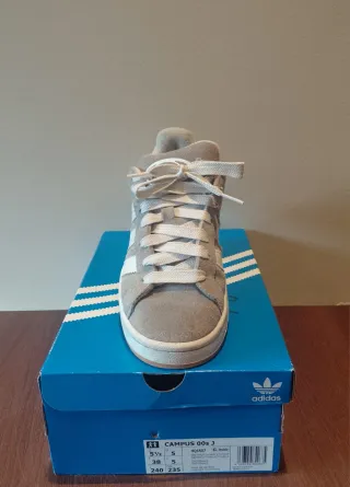 Adidas Campus Gris y Blanco