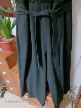 Mono H&M Talla 46 Lentejuelas Crepe