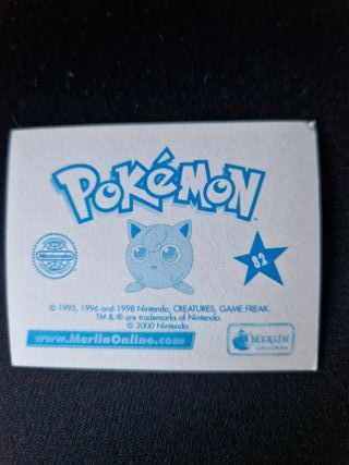 Lote stickers Pokémon Serie Merlin