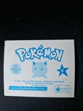 Lote stickers Pokémon Serie Merlin