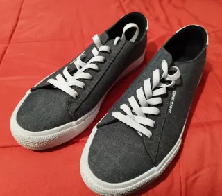 Zapatillas lona Jack&Jones grises