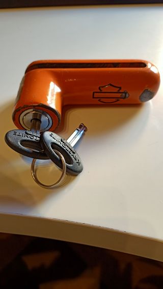 Antirrobo Moto Harley Davidson Naranja