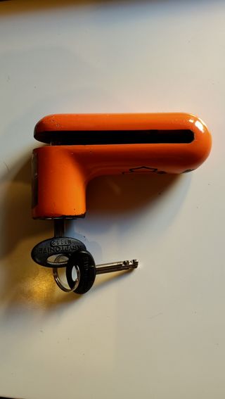 Antirrobo Moto Harley Davidson Naranja