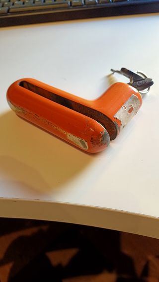 Antirrobo Moto Harley Davidson Naranja