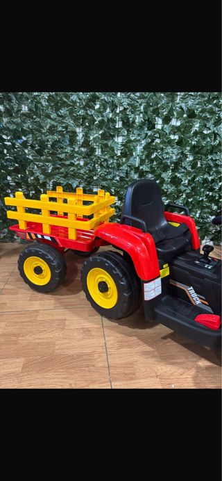 Trattore Elettrico per Bambini con Rimorchio