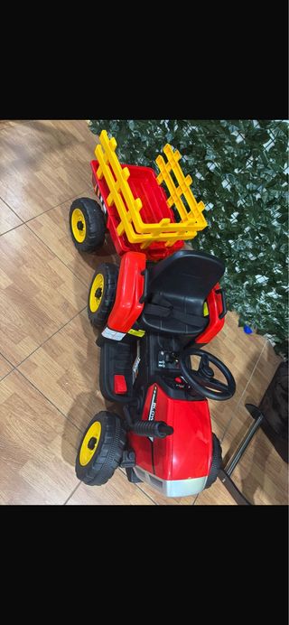 Trattore Elettrico per Bambini con Rimorchio