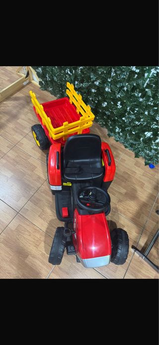 Trattore Elettrico per Bambini con Rimorchio
