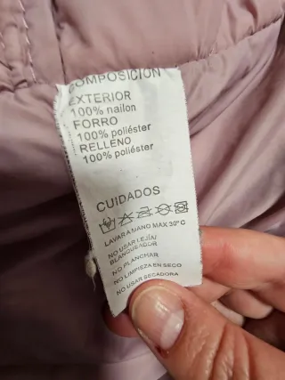 Chaqueta larga rosa Talle XL