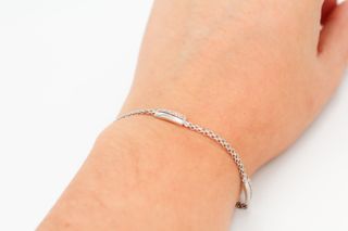 Pulsera De Oro Blanco De 18K.. Ref: 053-05-00381