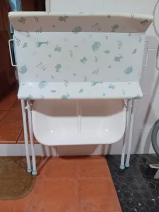 Bañera cambiador bebé plegable