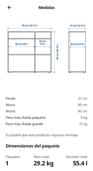 Estantería Ikea Vihalsbaldas blanca