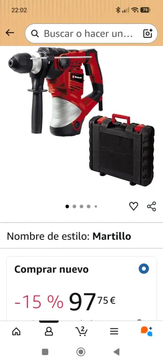 Martillo perforador Einhell 1600 W