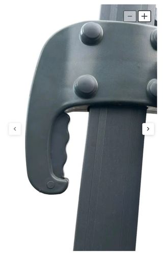 Chapéu de sol grande bege e cinza