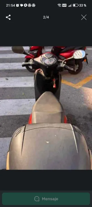 Moto Scooter 125cc Automática Roja