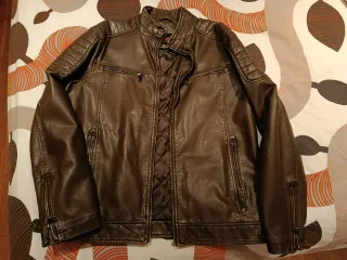 Cazadora Cuero Napapijri Hombre Marrón