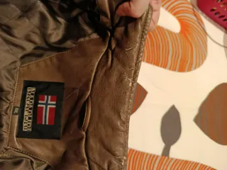 Cazadora Cuero Napapijri Hombre Marrón