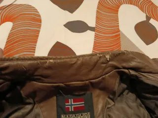 Cazadora Cuero Napapijri Hombre Marrón