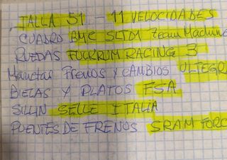 Bicicleta de carretera BMC Team Machine