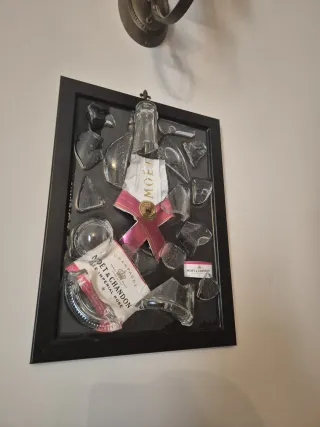 Quadro Moët & Chandon Vetro e Plastica