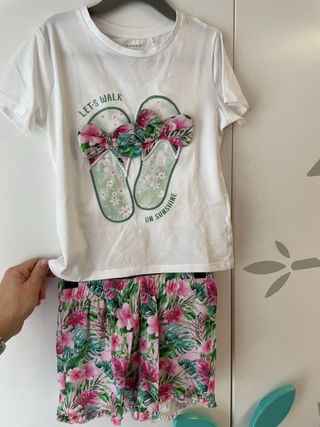 Conjunto Verano Niña Camiseta y Short