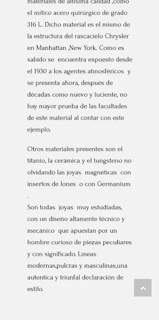 Colgante Acero y Tungsteno