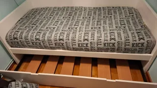 Cama nido blanca con barrera incluida