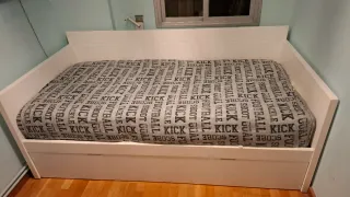 Cama nido blanca con barrera incluida