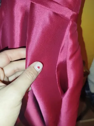 Vestido de fiesta rosa con pedrería