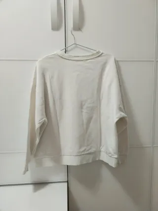 Sudadera Mango Blanca Talla XS