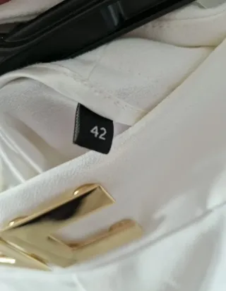 Gonna Elisabetta Franchi con logo dorato