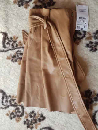 Zara Falda Short Talla S Marrón