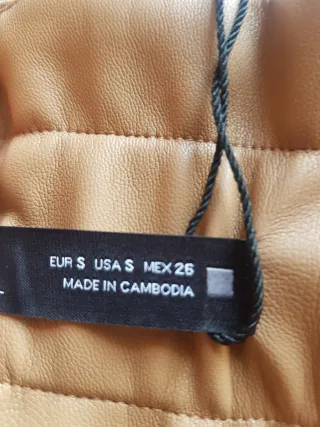 Zara Falda Short Talla S Marrón