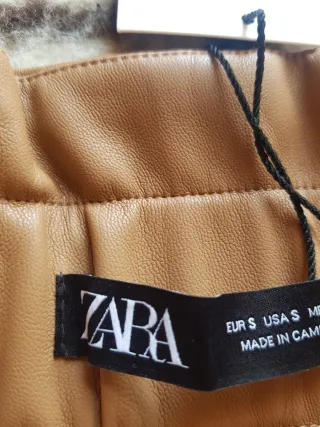 Zara Falda Short Talla S Marrón