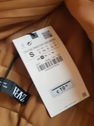 Zara Falda Short Talla S Marrón