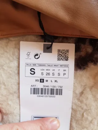 Zara Falda Short Talla S Marrón