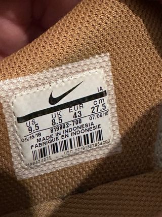 Zapatillas Nike Beige/Marrón Talla 43